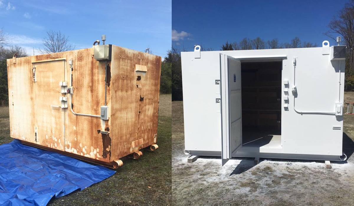 Texas Blast Away industrial dustless blasting project